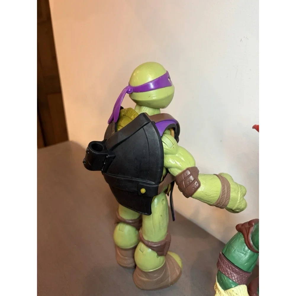 Big Teenage Mutant Ninja Turtle TMNT Playmate 2012 Donatello 11.5 & Raphael 10
